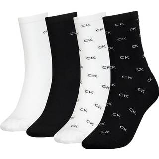 Calvin Klein 4-pak Holiday Pack Aop Socks - Black/White - One Size