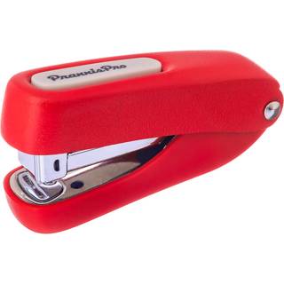 ARIA-PLUS HALF-STRIP MINI COMPACT STAPLER MED STANDARD STAPLES TIL SCHOOL OFFICE TRAVE (RED)
