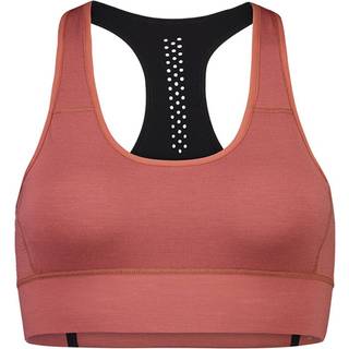 Mons Royale Women's Stratos Merino Shift Sports Bra Sports-bh Damer størrelse S farve rød