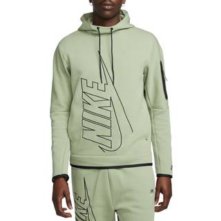 Sweatshirt med hætte Nike Tech Fleece Men s Pullover Graphic Hoodie dx0577-386 Størrelse L