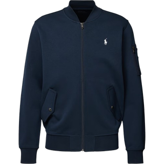 Polo Ralph Laurentil mænd. 710881521003 Navy bomberjakke i strik (XL), Casual, Bomuld, Lange ærmer, Blå
