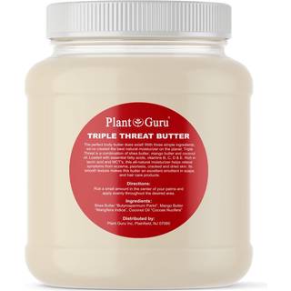 Triple Threat Body Butter 3 lbs. Bulk - Blanding af shea mango & kokosolie - 100 % ren naturlig r uraffineret fugtighedscreme til tr hud i ansi