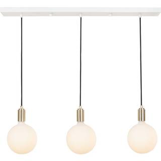 Tala Triple Pendel Lineær, metal, opal LED-glaslampe