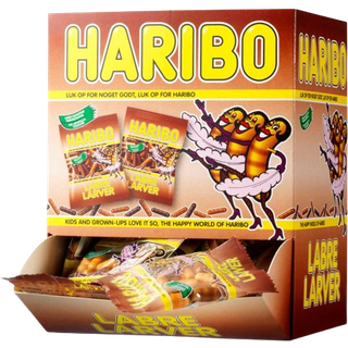 Haribo Labre Larver, 100 poser á 10 g