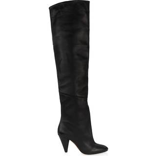 Proenza Schouler Cone leather over-the-knee boots - black - EU 37