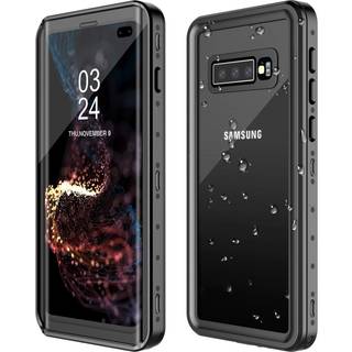 Goldju Samsung Galaxy S10 Plus vandt?t sag S10 Plus indbygget sk?rmbeskytter 360 Fuld krop Beskyttende st?dbestandig snavsesik