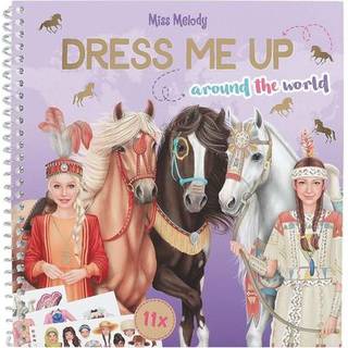 Miss Melody Dress Me Up Klistermærkebog Around The World