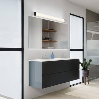 LED-væglampe til badeværelset Alla IP44 90 cm sort