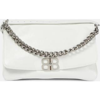 Balenciaga BB leather shoulder bag - white - One Size