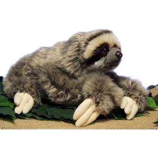 Lulezon Meget bl?d tre Toed Sloth plys udstoppet dyreleget?j 12,5 tommer