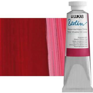 Lukas Water Mixable Premium Oil Paint. 37 ml Alizarin Crimson