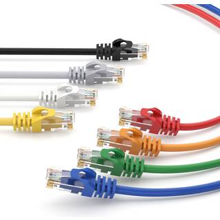 Cat 7 U/UTP Netværkskabel - Sort - 0.25 m