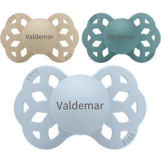 Bibs Infinity, Str. 2 (6+ Mdr.), Anatomisk - Silikone, Sutter Med Navn