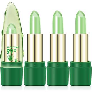EGNEST 3 PCS Aloe Vera Lipstick Magic temperatur Farve Skift l?bestift Lip Blam Fugtgivende langvarig Lip Makeup Update Packing Beauty