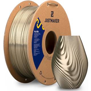JustMaker Pla Silk 3D-printer Filamentopgradering Papspole Silke skinnende filamentdimensionel n?jagtighed +/- 0,03 mm 1,75 mm 1 kg bronze