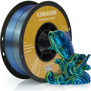 Kingroon Pla 3D-printerfilament Triple Color Silk Pla Filament Dimensionel n?jagtighed +/- 0,03 mm 1 kg spole (2,2 lbs) 1,75 mm r?d gul gr?n