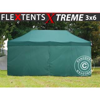 Foldetelt FleXtents Easy up pavillon Xtreme 60 3x6m Grøn, inkl. 6 sider