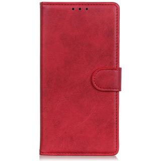 Motorola Moto G Pro Kunstlæder Cover m. Kortholder - Rød