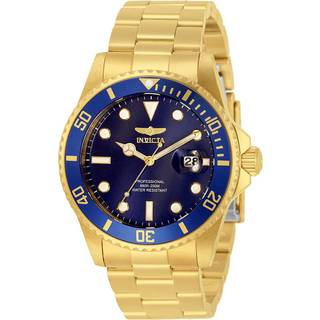 Invicta 33270 Pro Diver Blå/Gul guldtonet stål Ø42 mm