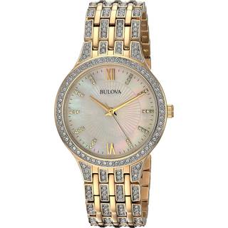 Bulova 98L234 Hvid/Gul guldtonet stål Ø32 mm