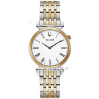 Bulova 98L264 Classic Hvid/Gul guldtonet stål Ø30 mm