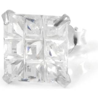 Firkantet 8mm Bling Ørering