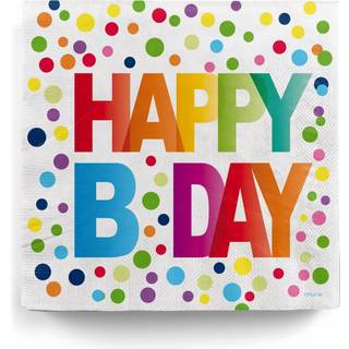Happy B-Day Servietten 20 Stück