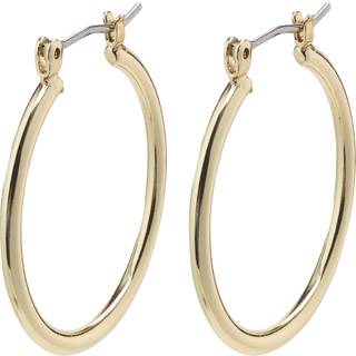 Pilgrim LAYLA medium hoop øreringe guldbelagt