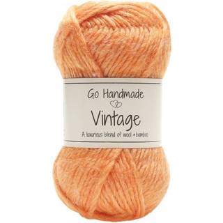 Go Handmade Vintage 17400 Mango Indhold: 70% Uld / 30% Bambus Vægt/længde: 25 gram = ca. 60 meter Anbefalede pinde: 3 - 4 mm Strikkefasthed: 10 x 10 cm = 26m Håndvask, max 30°C / Tørres fladt / Må ikke tørretumbles.