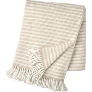 Scandi Living Tidal uldplaid 130x180 cm Beige