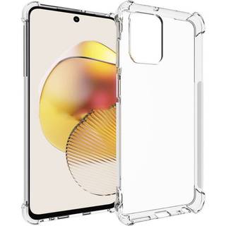 Motorola Moto G73 Shock-Proof Fleksibelt Plastik Bagside Cover - Gennemsigtig