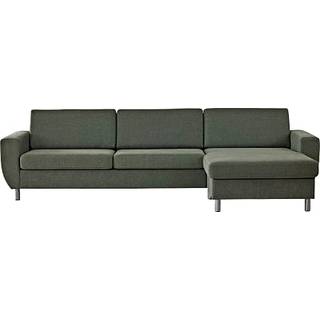 Urban 3D XL vendbar sofa m. chaiselong - grøn
