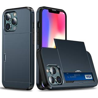 iPhone 13 Pro Håndværker Cover m. Kortholder - Blå