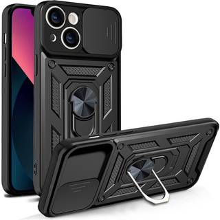 iPhone 13 Mini Håndværker Cover m. Magnetisk Kickstand & Cam Slider - Sort