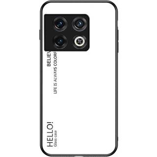 OnePlus 11 Cover m. Glas Bagside - Hello - Hvid
