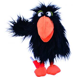 Rabe Qaux Handpuppe 32 cm