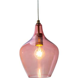 Nowa Glas hængelampe Paso, dæmpbar, Violet/pink/rosa, Stue/spisestue, Glas