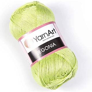 Garn Art Begonia garn 100% bomuldsren premium premium blød bomuldsgarn til strikning af hækling og amigurumi forskellige pastel og skinnende farv