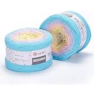 Garnkunstblomster Rosegarden 100% bomuld 250gr 8,80 oz 1094yd Multicolor Cotton Garn Rainbow Crochet Yarn Spring Summer (311)