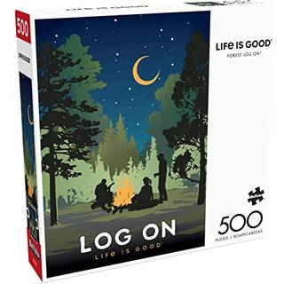 Buffalo Games - Life Is Good - Forest Log On - 500 Piece Jigsaw Puzzle for Adults -Calenging Puzzle Perfekt för spelnätter - Färdig storlek är 21