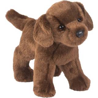 Douglas Tucker Chokoladelabrador Plush Hund, Krammebamse i Blødt Stof med Stående Pose, Slappe Ører, Realistisk Ansigt, Perfekt Putteven