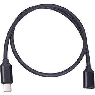 USB 3.1 Type-C Han/Hun Forlængerkabel - 1.5m - Sort