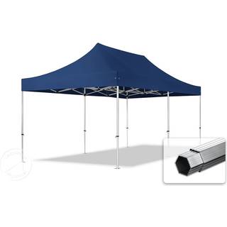 3x6m, aluminium, easy-up-pavillon, uden sidedele, mørkeblå - (600229)