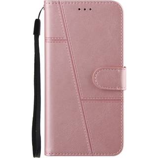 Samsung Galaxy S21 FE (5G) Læder Flip Cover m. Pung - Lyserød