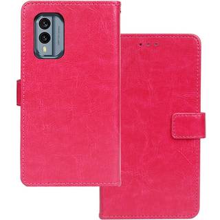 Nokia X30 Læder Cover m. Pung - Lyserød
