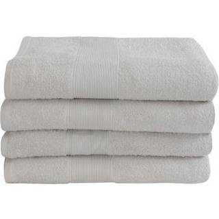 Badehåndklæde - 100% Blødt bomuld med høj absorberingsevne - 70x140 cm - Lysegråt bade håndklæde fra danske By Borg