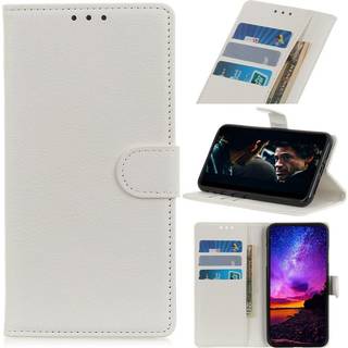 iPhone 12 / 12 Pro Læder Flip Cover m. Pung - Hvid