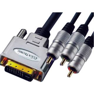 DVI-I stik -> RCA stik (RGB) (15.0m)