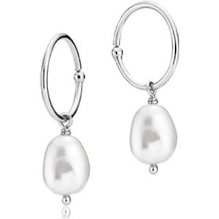 YOUNG ONE - Earring shiny recycled silver freshwater pearls - 1 par