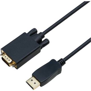 Eletra DisplayPort 1.1 - VGA 2M kabel, sort ➞ På lager - klar til levering og afhentning
